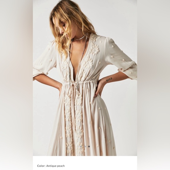Free People Dresses & Skirts - Free People Embroidered Fable Midi Dress